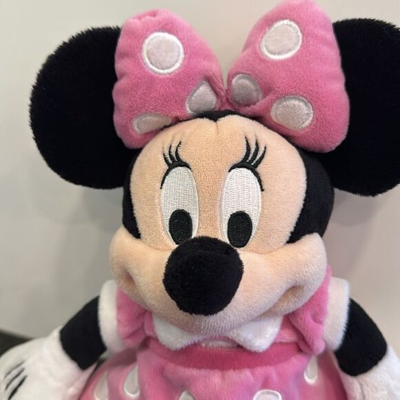 Pink Minnie Mouse Plushie - Authentic Disney Store Plush Toy - 14'Soft Doll - Picture 2 of 8